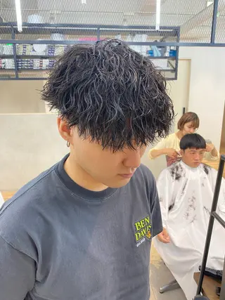 パーマ メンズ 新宿【メンズパーマ】 塩澤太一のヘアスタイル