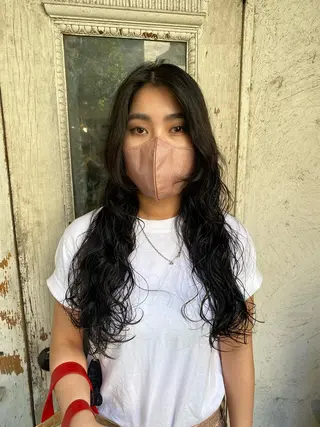 ロング パーマ お任せヘア☘️☘️ 及川渚のヘアスタイル