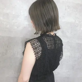 ミディアム カラー 髪質改善 中川 翔のヘアスタイル