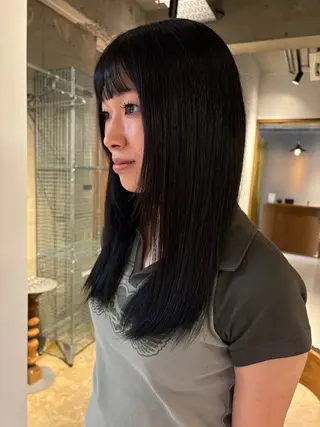 セミロング 名駅/カラーモデル/ masaki⠀のヘアスタイル