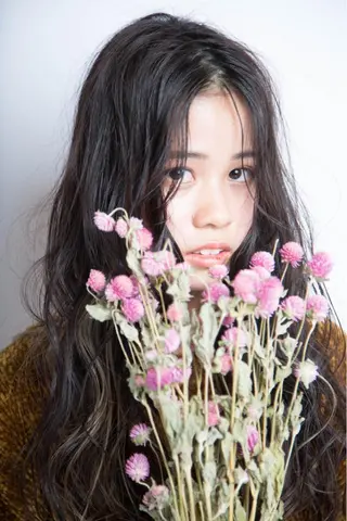 ロング カラー パーマ さかい なつみのヘアスタイル