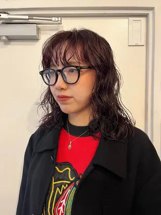 ミディアム カラー パーマ ✴︎UNU ✴︎モエカのヘアスタイル