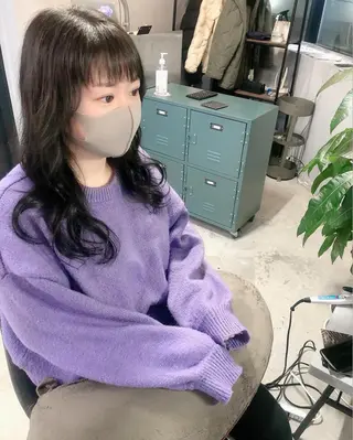 ロング カラー パーマ ヘアアレンジ 松下 倫子のヘアスタイル