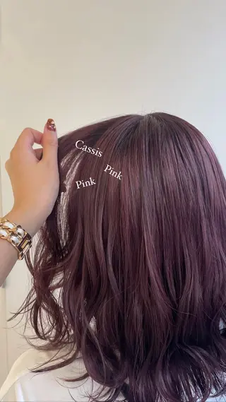 ミディアム カラー Parve Mix /頓宮 稚愛🤍のヘアスタイル