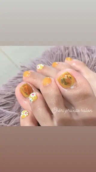 カラー ネイル Chérinail 爪のお手入れのネイルデザイン