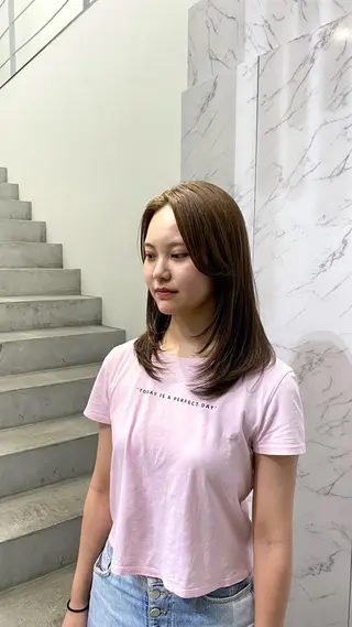 ロング マツザキ マナトのヘアスタイル