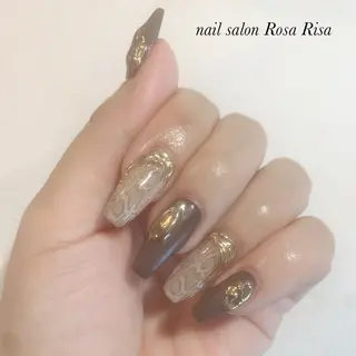 ロング ネイル ネイルスタジオ シェイクユアハンズのネイルデザイン