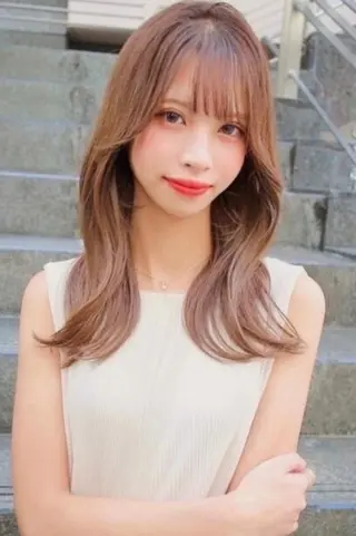 セミロング ダメージレス縮毛矯正 髪質改善【美冴】のヘアスタイル