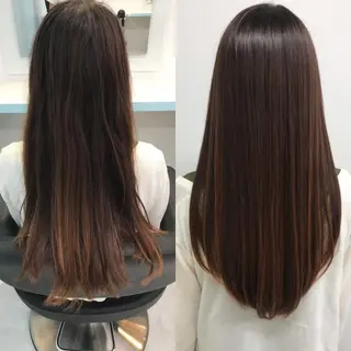 ロング 透明感♡グレージュ ♡ミルクティー♡のヘアスタイル