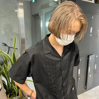 カラー メンズ nishido ハイライト/海外ヘアのヘアスタイル