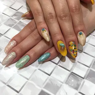 ネイル a:Qネイル /久米川のネイルデザイン