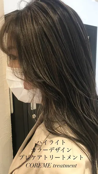 ロング カラー 艶質改善/縮毛矯正 ササキナツミのヘアスタイル