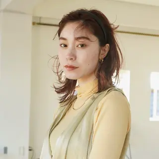 ミディアム 新潟/万代/ベージュ ダブルカラー髙橋魁真のヘアスタイル