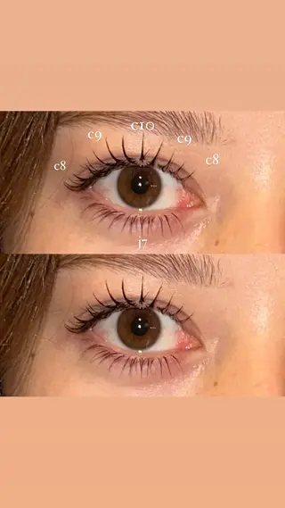 マツエク・マツパ NORA hinataのマツエク・マツパデザイン