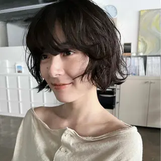 パーマ 長野 恵のヘアスタイル