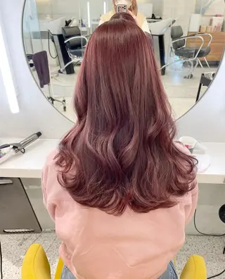 セミロング カラー 透明感カラー🪡🤍 nanao🤍🪡のヘアスタイル