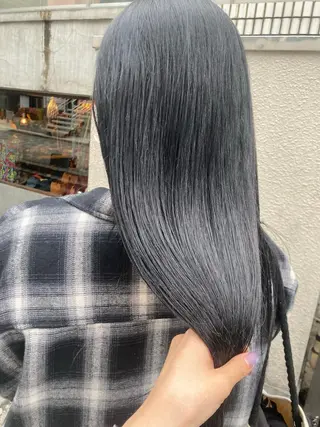 ロング カラー ヘアアレンジ オリーブ透明感カラー 表参道/MIKUのヘアスタイル