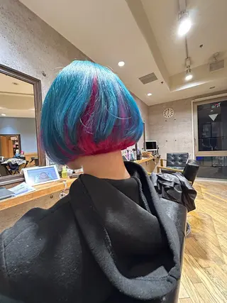 ミディアム カラー Ando Raycoのヘアスタイル