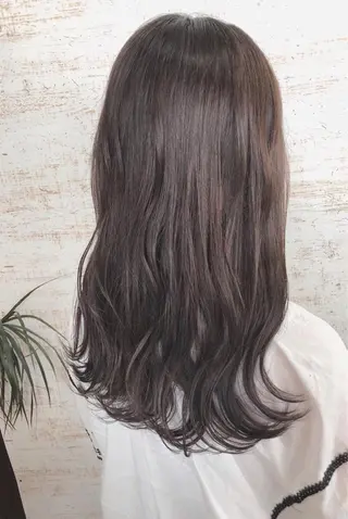 セミロング カラー ケアブリーチ /髪質 改善/古橋圭史郎のヘアスタイル