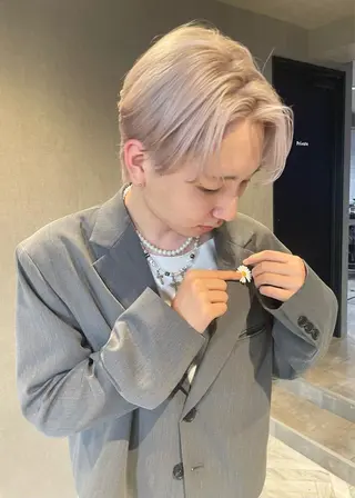 ショート カラー メンズ さと ちはるのヘアスタイル