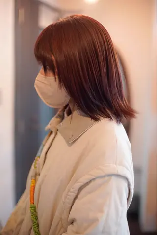 ミディアム カラー 千葉 慎也のヘアスタイル