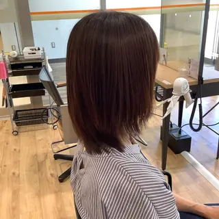 ミディアム カラー パーマ エイジングケア特化 美容師✂️山崎竜二のヘアスタイル