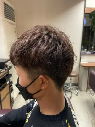 パーマ メンズ 千上 結希奈のヘアスタイル