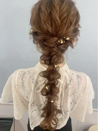 ロング ヘアアレンジ セットサロン      ラフテル所属・大阪/ヘアアレンジ /似合わせset💐のヘアスタイル