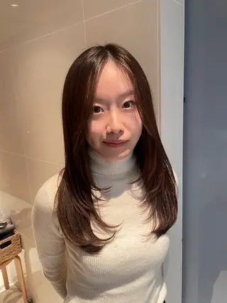 ロング 縮毛矯正/レイヤー /ひかるのヘアスタイル