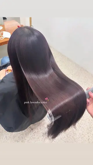 ロング カラー ハイトーン/ラベンダ ー/ユイナ🪄のヘアスタイル