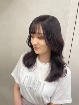 セミロング カラー 韓国ヘア/レイヤー Londエレンのヘアスタイル