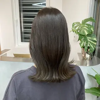 ミディアム カラー 澤 佑華 🎀 透明感カラーのヘアスタイル