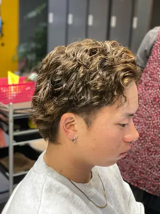 ショート カラー パーマ エクステ/カラー/ TOMOYUKIのヘアスタイル