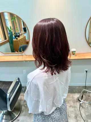 ミディアム カラー aiko【艶カラー ・ミニモ年内で終了】のヘアスタイル