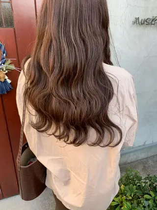 ロング カラー レイヤー/韓国ヘア 杉浦結梨のヘアスタイル