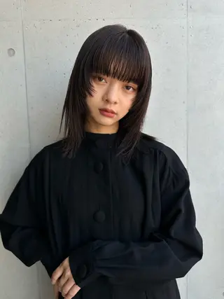 ミディアム カラー 斎藤祐樹 /レイヤー/パーマのヘアスタイル