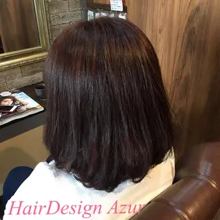 ミディアム カラー HairDesign Azurのヘアスタイル