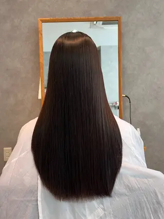 ロング 野沢 知花のヘアスタイル