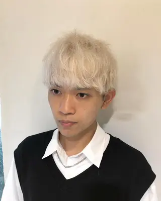 カラー ヘアアレンジ メンズ ainico+所属・メンズ特化✂️栗原 侑也のヘアスタイル