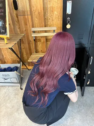 カラー まろみ暖色×ボブ ×chia🕯のヘアスタイル