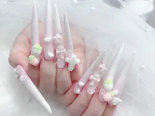 ネイル MoMoA Nail ネイル長さ出し専門店のネイルデザイン