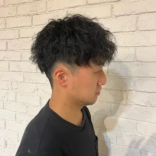 パーマ メンズ 北野 未優香のヘアスタイル