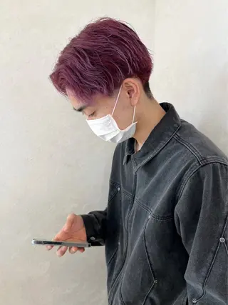 カラー nehus nagaoka所属・🖤複雑履歴ブリーチ Mizuki 🖤のヘアスタイル