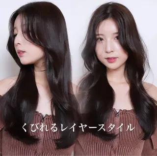 ロング カラー ヘアアレンジ 最新艶髪トレンド￤ ヘア￤miyu🐒♡のヘアスタイル