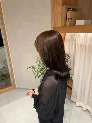 ミディアム レイヤー/ボブパーマ /垢抜け/タクミのヘアスタイル