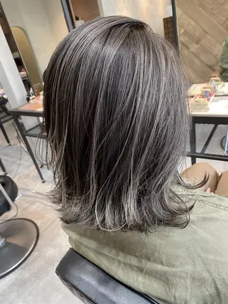 ミディアム カラー lafithhair ruu.南本庄のヘアスタイル