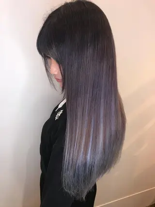 ロング カラー シールエクステ⭐️ オオミタクヤのヘアスタイル