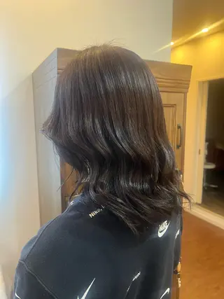 ミディアム カラー 田中 こころのヘアスタイル