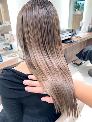 ロング カラー ＡＳＨ大宮/ブリーチ 髪質改善/カラーのヘアスタイル