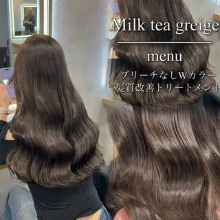 セミロング カラー ブリーチなしの達人 🌈KAITOのヘアスタイル